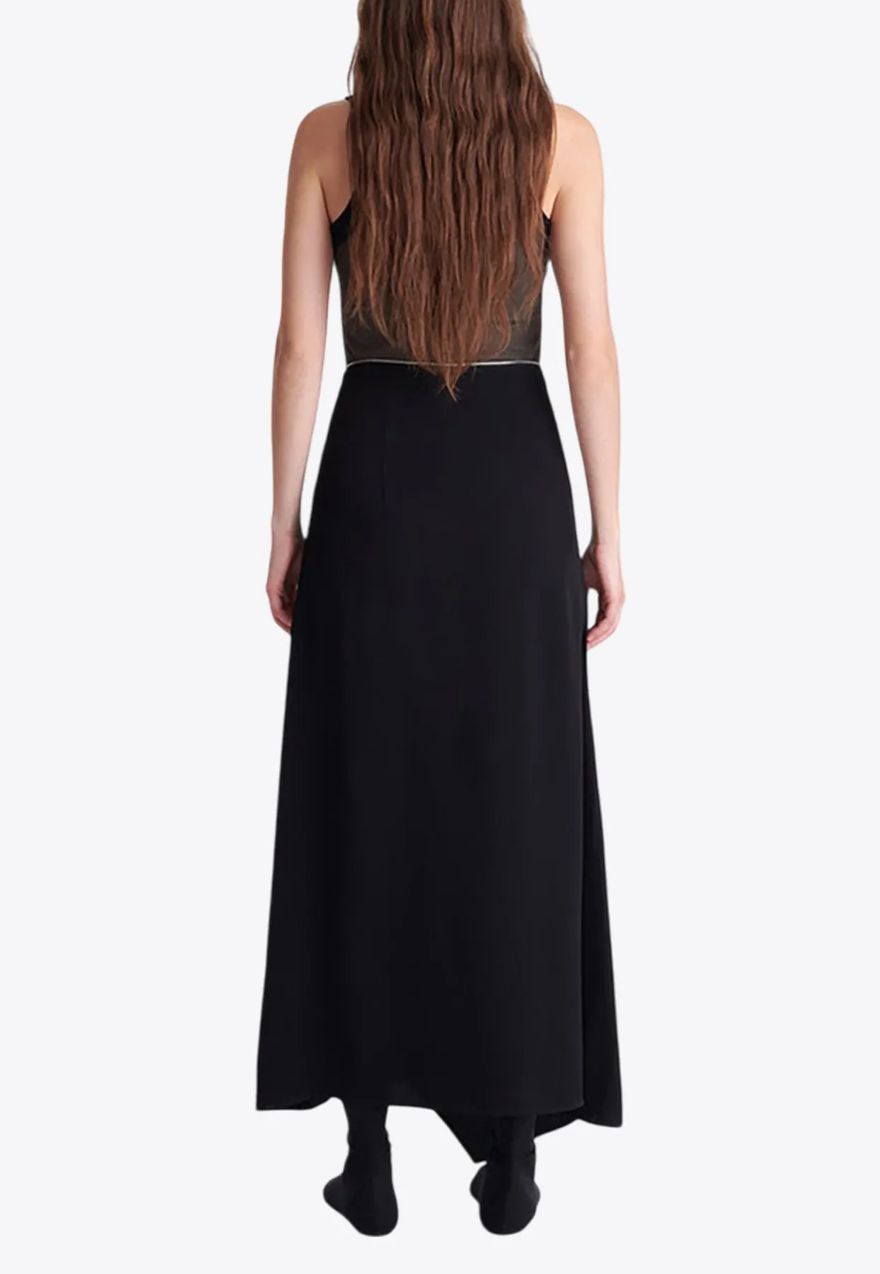 Zella Georgette Asymmetric Midi Skirt